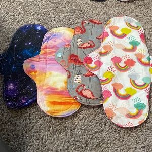 Reusable cloth pads from esty
